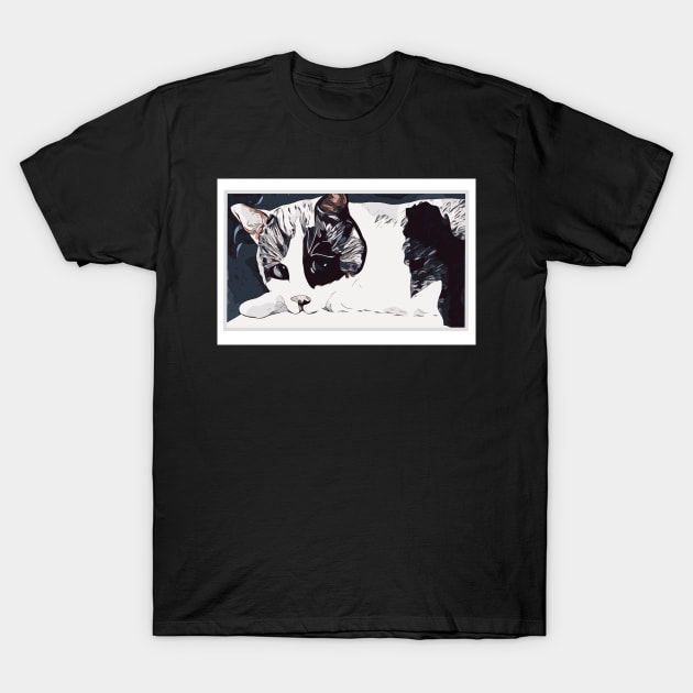 Graphic Cat T-Shirt by DesignerMAN